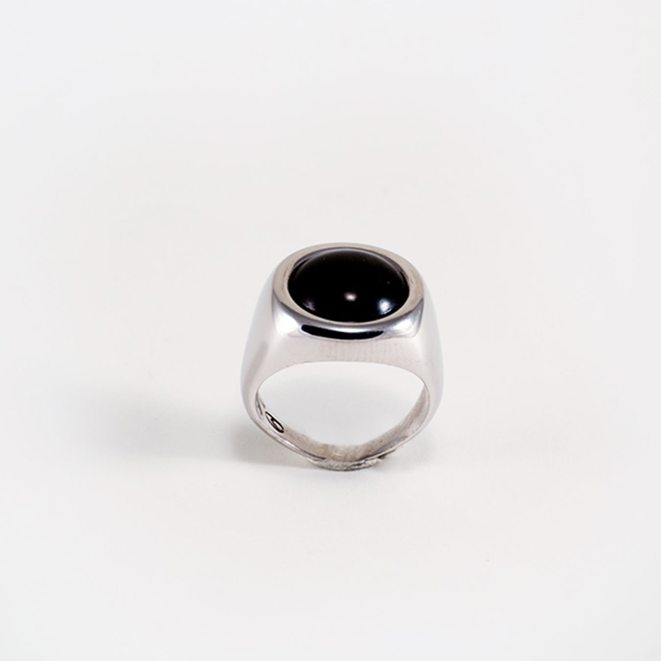 Anello con sigillo Apollo con shungite