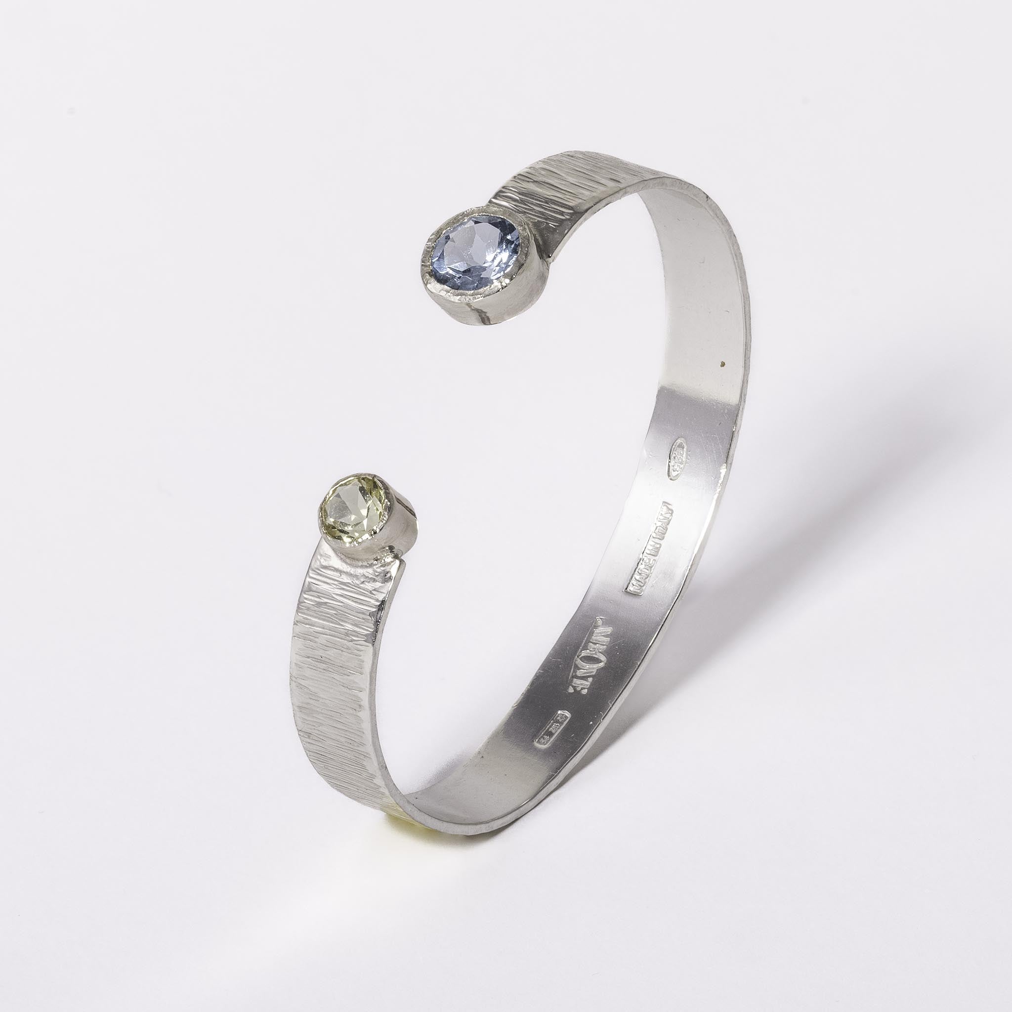 Bracciale Iris con topazio bicolore e quarzo limone